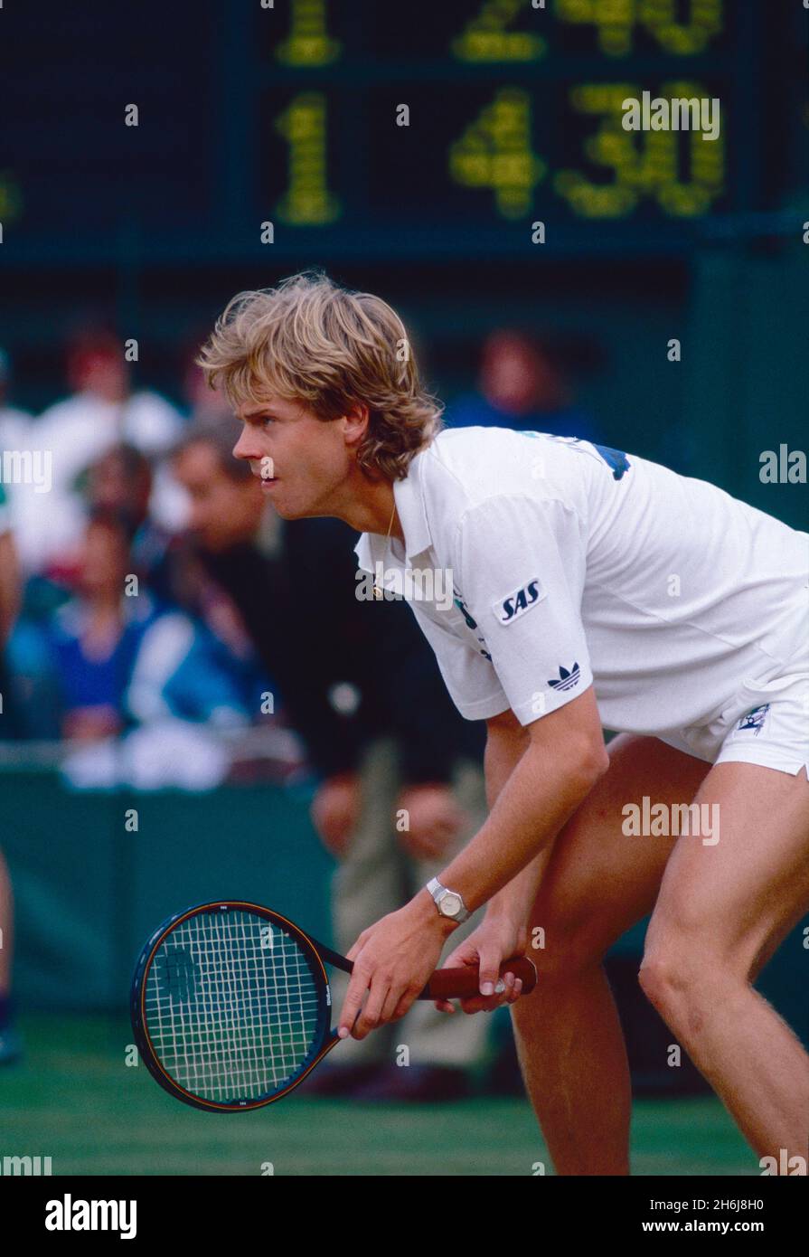Stefan Edberg, joueur de tennis suédois, Wimbledon, Royaume-Uni dans les  années 1990 Photo Stock - Alamy