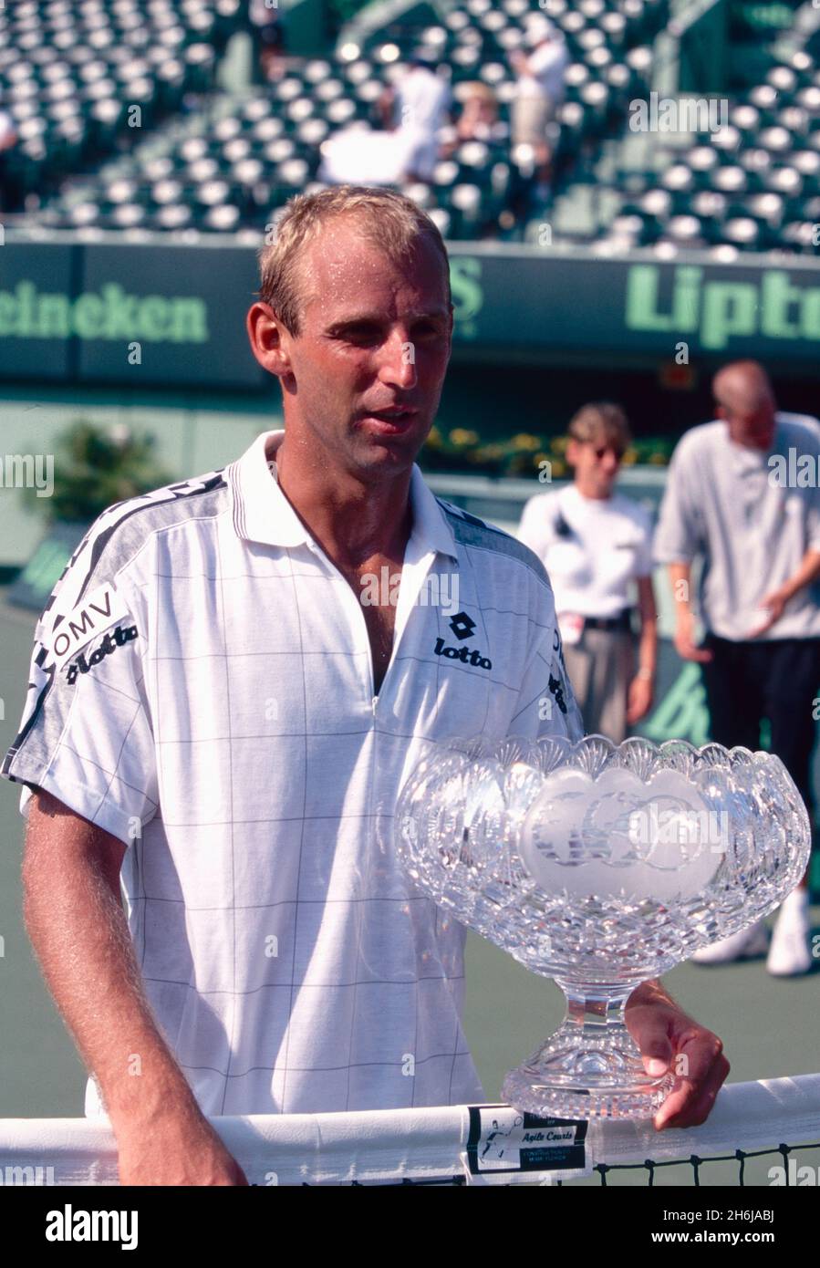 Joueur de tennis autrichien Thomas Muster, Key Biscayne 1999 Banque D'Images