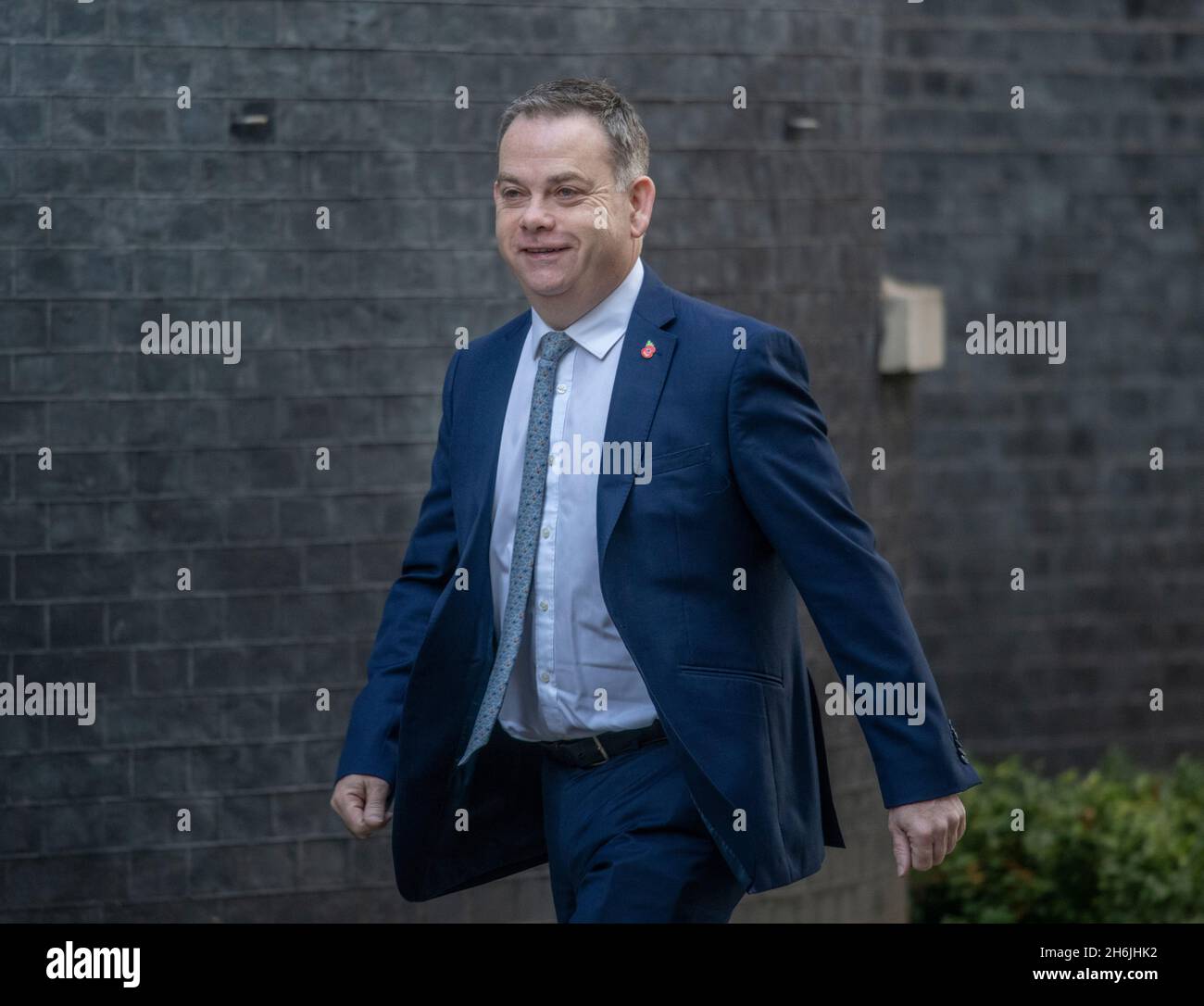 Downing Street, Londres, Royaume-Uni.16 novembre 2021.Le député fédéral de Nigel Adams, Ministery of State, arrive à Downing Street pour une réunion hebdomadaire du cabinet.Crédit : Malcolm Park/Alay Live News. Banque D'Images