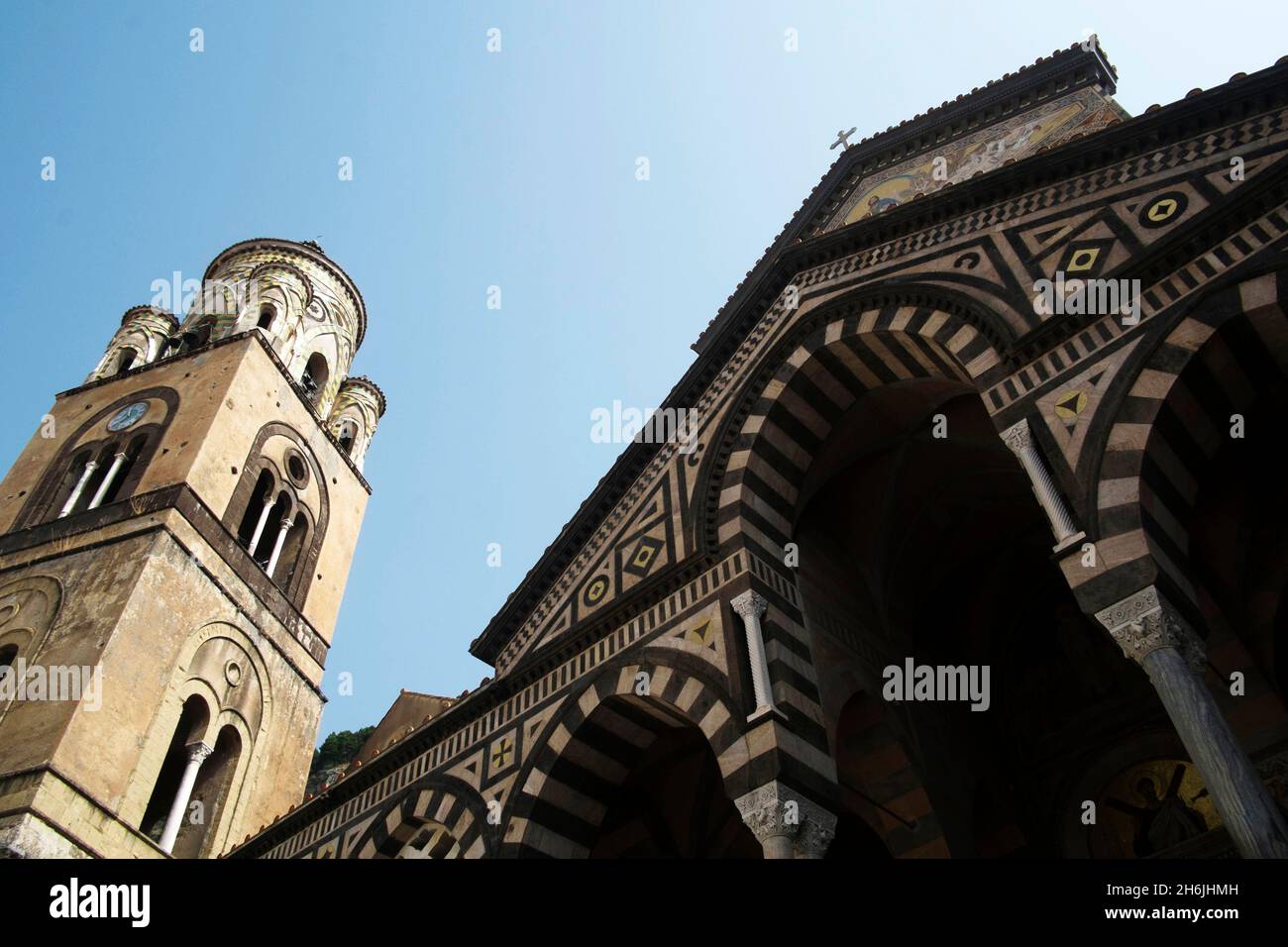 Le Duomo à Amalfi, Costiera Amalfitana, site classé au patrimoine mondial de l'UNESCO, Campanie, Italie, Europe Banque D'Images