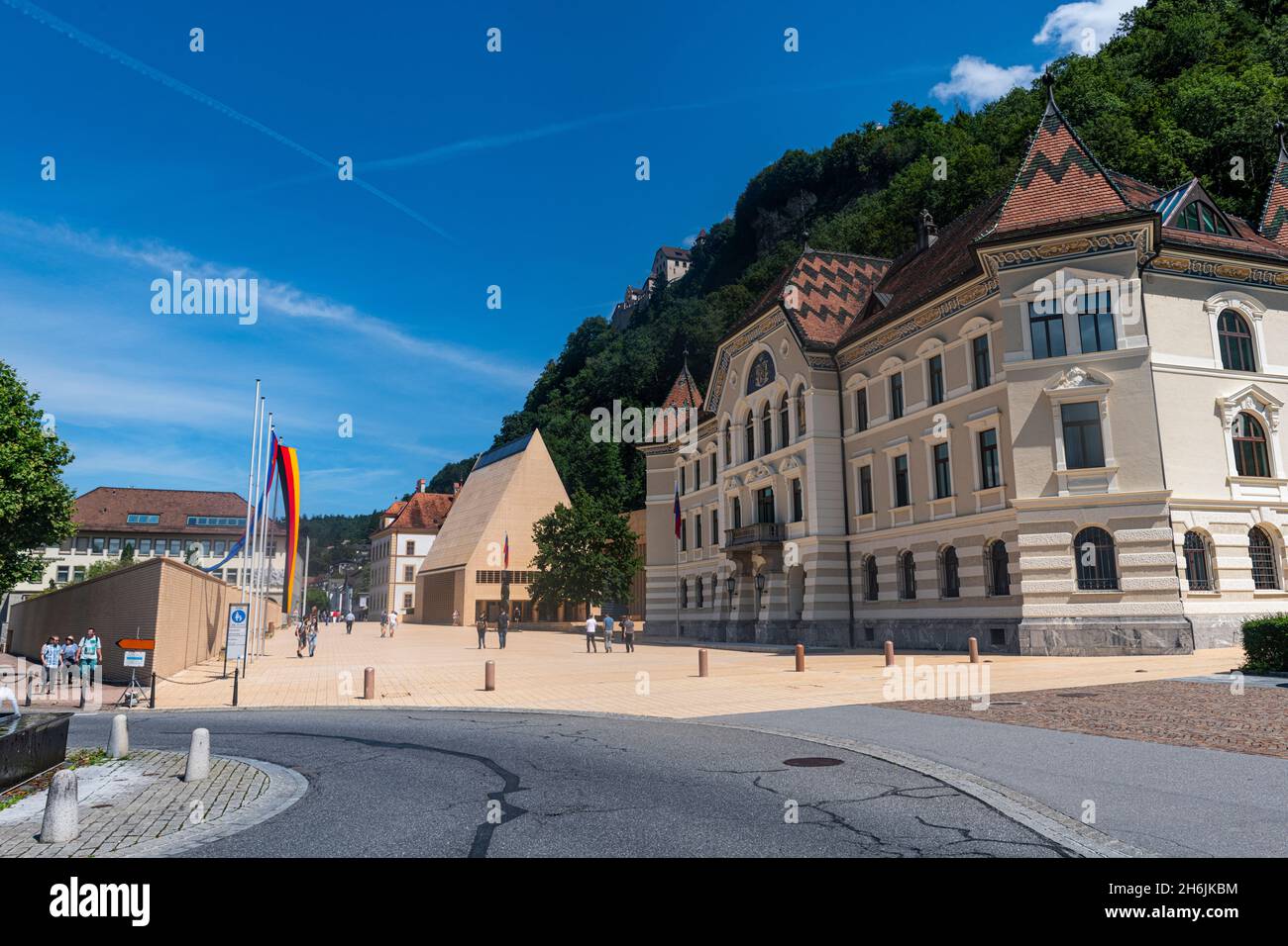 Gouvernement du Liechtenstein, Vaduz, Liechtenstein, Europe Banque D'Images