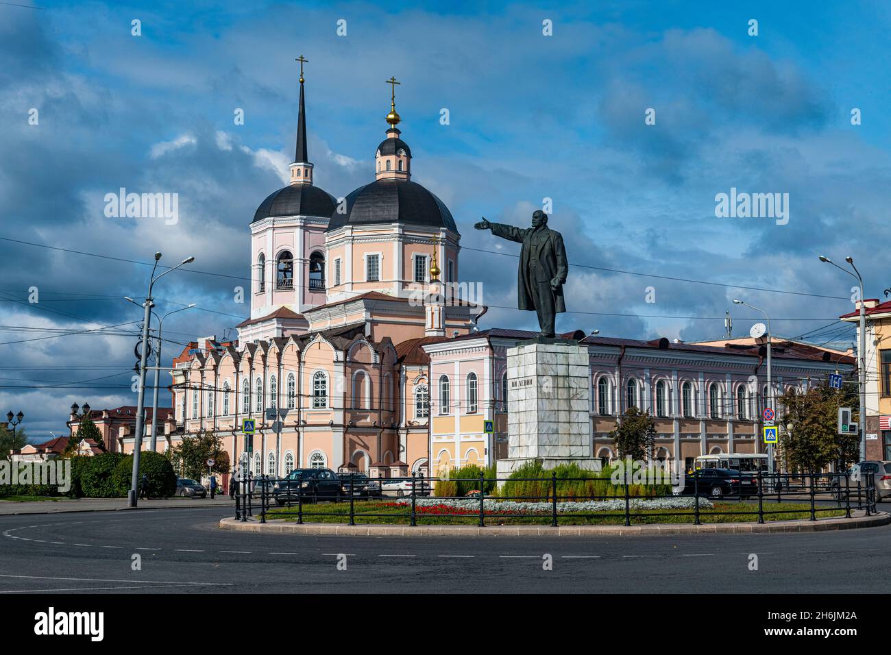 Cathédrale de Tomsk, oblast de Tomsk, Russie, Eurasie Banque D'Images