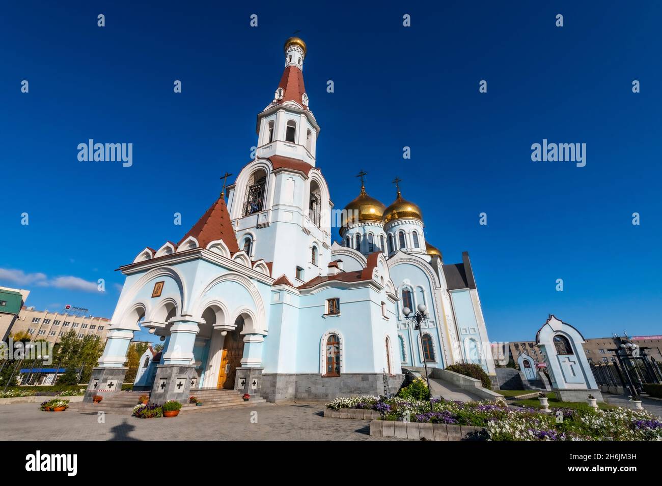 Église de l'icône Kazan de la mère de Dieu, Chita, Zabaykalsky Krai, Russie, Eurasie Banque D'Images