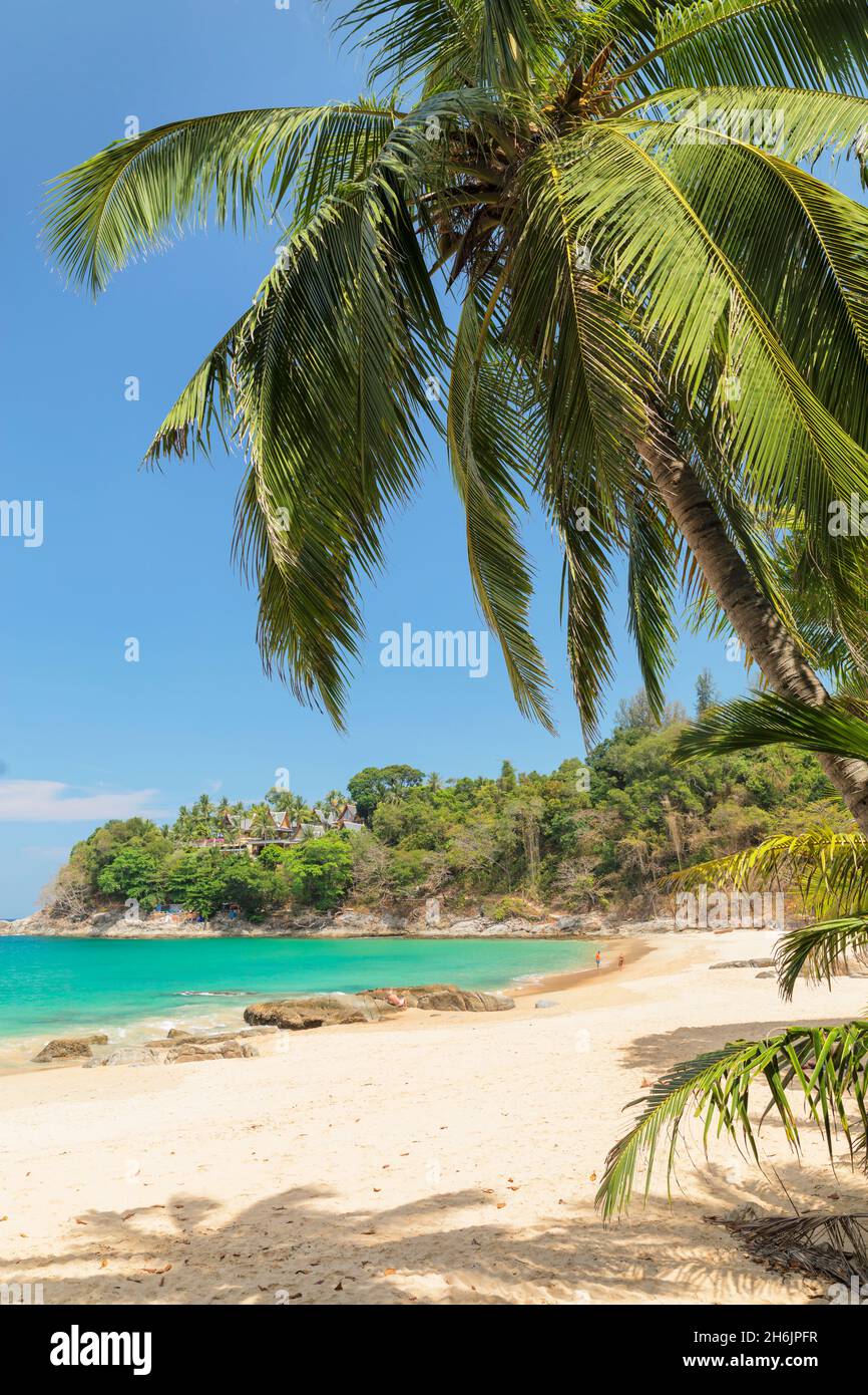 Laem Singh Beach, Phuket, Mer d'Andaman, Thaïlande, Asie du Sud-est, Asie Banque D'Images