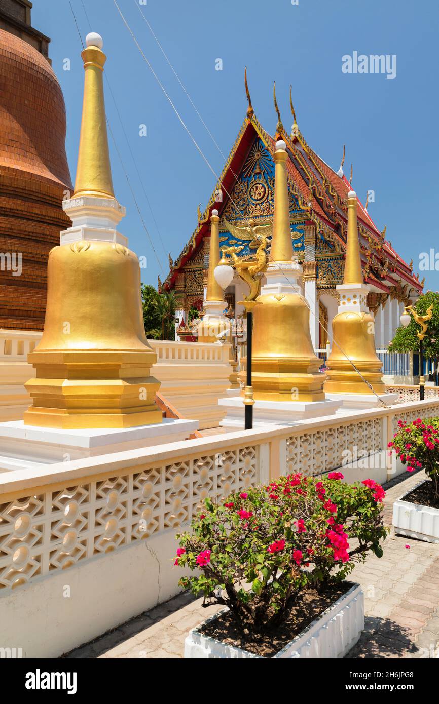 Wat Putta Mongkon, Phuket Town, Phuket, Thaïlande, Asie du Sud-est, Asie Banque D'Images