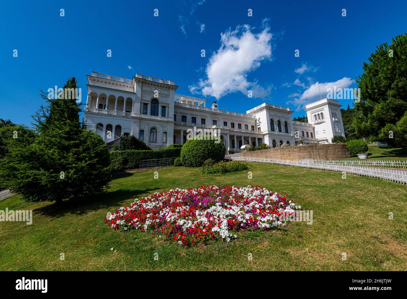 Palais Livadia, Yalta, Crimée, Russie, Europe Banque D'Images
