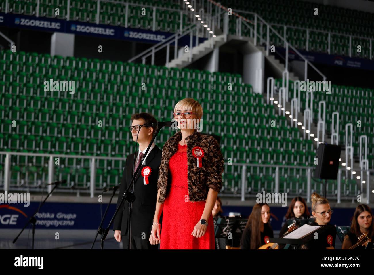 Dorota Adaszewska BEI Feierlichkeiten zum 103.Święto Niepodległości im.Tade Banque D'Images