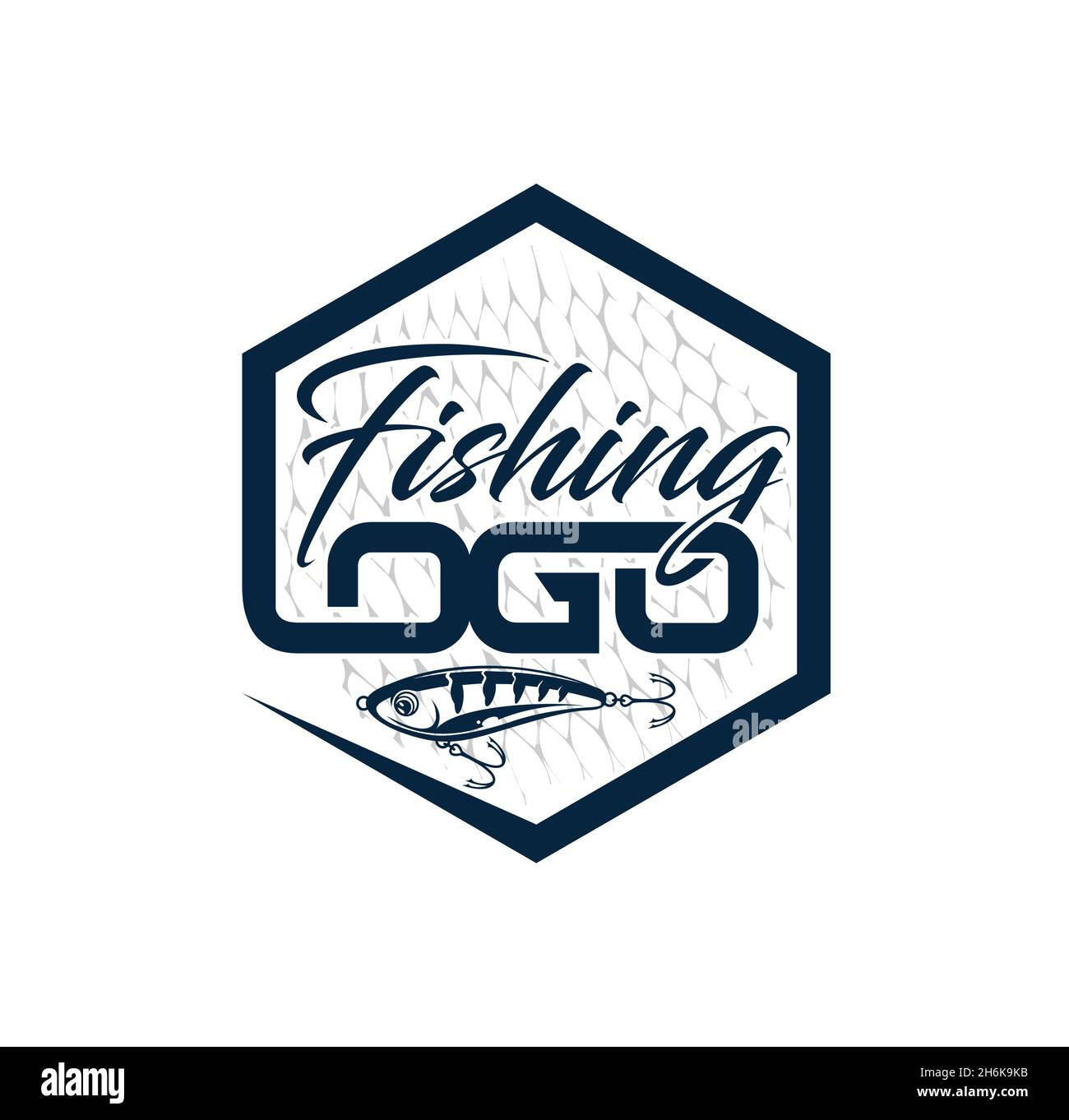 Un ensemble d'illustrations vectorielles de modèle d'emblème de tournoi de pêche logo vectoriel Illustration de Vecteur