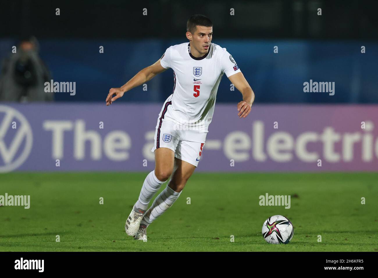 Serravalle, Italie, 15 novembre 2021.Conor Coady d'Angleterre lors de la coupe du monde de la FIFA 2022 - European qualificative Match au stade de San Marino, Serravalle.Le crédit photo devrait se lire: Jonathan Moscrop / Sportimage Banque D'Images