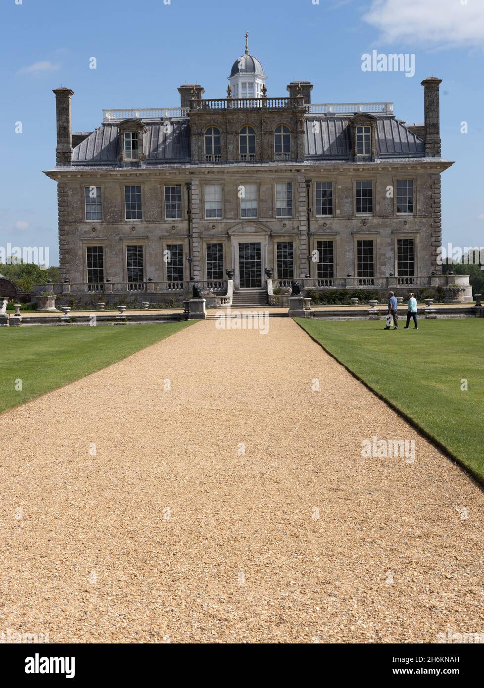 Imposante Kingston Lacy basée sur une maison de campagne du Palais vénitien et domaine Wimborne Minster, Dorset, Angleterre.Une fois le siège familial des Bankes Banque D'Images