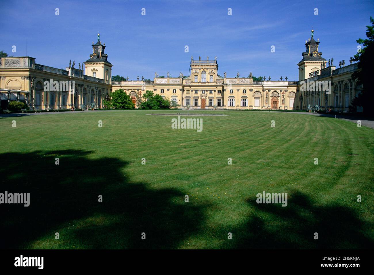 Palais Lazienki (palais sur l'île), Parc des bains royaux, Varsovie, Pologne Banque D'Images