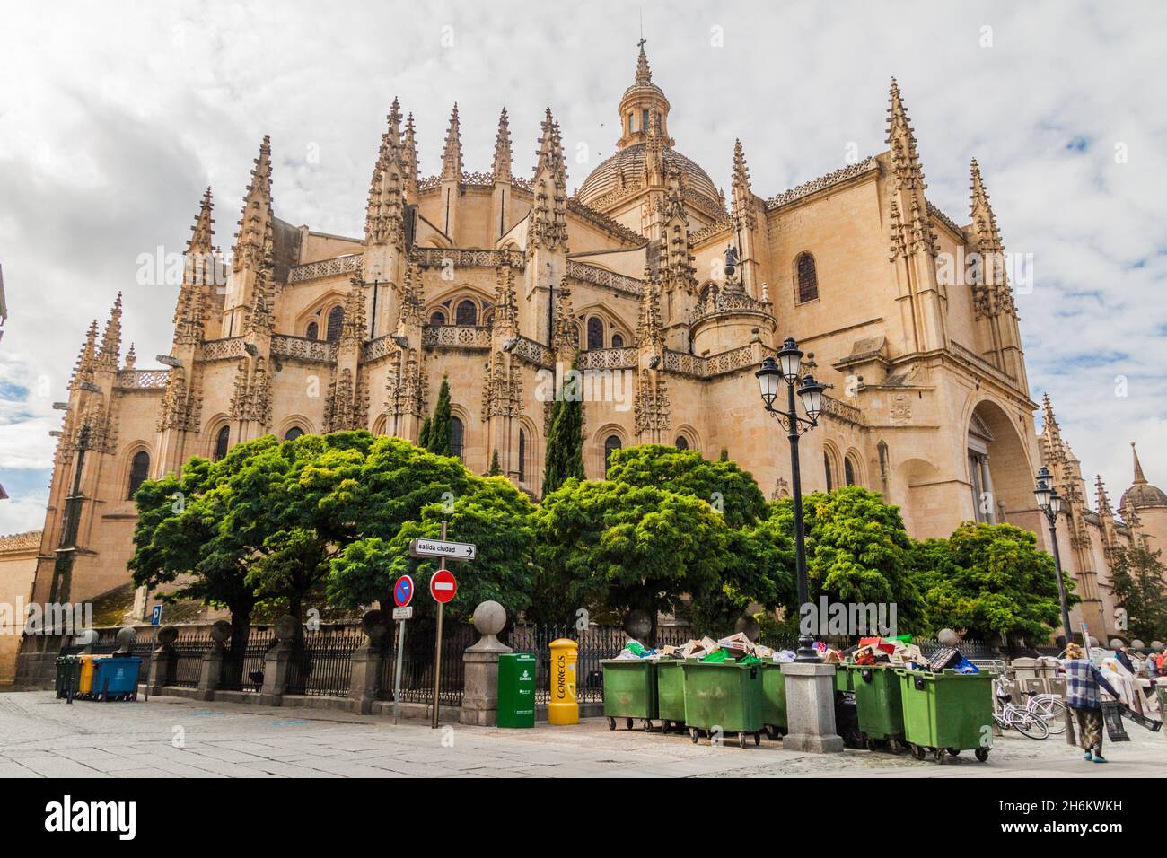 SÉGOVIE, ESPAGNE - 20 OCTOBRE 2017 : Cathédrale de Ségovie, Espagne Banque D'Images
