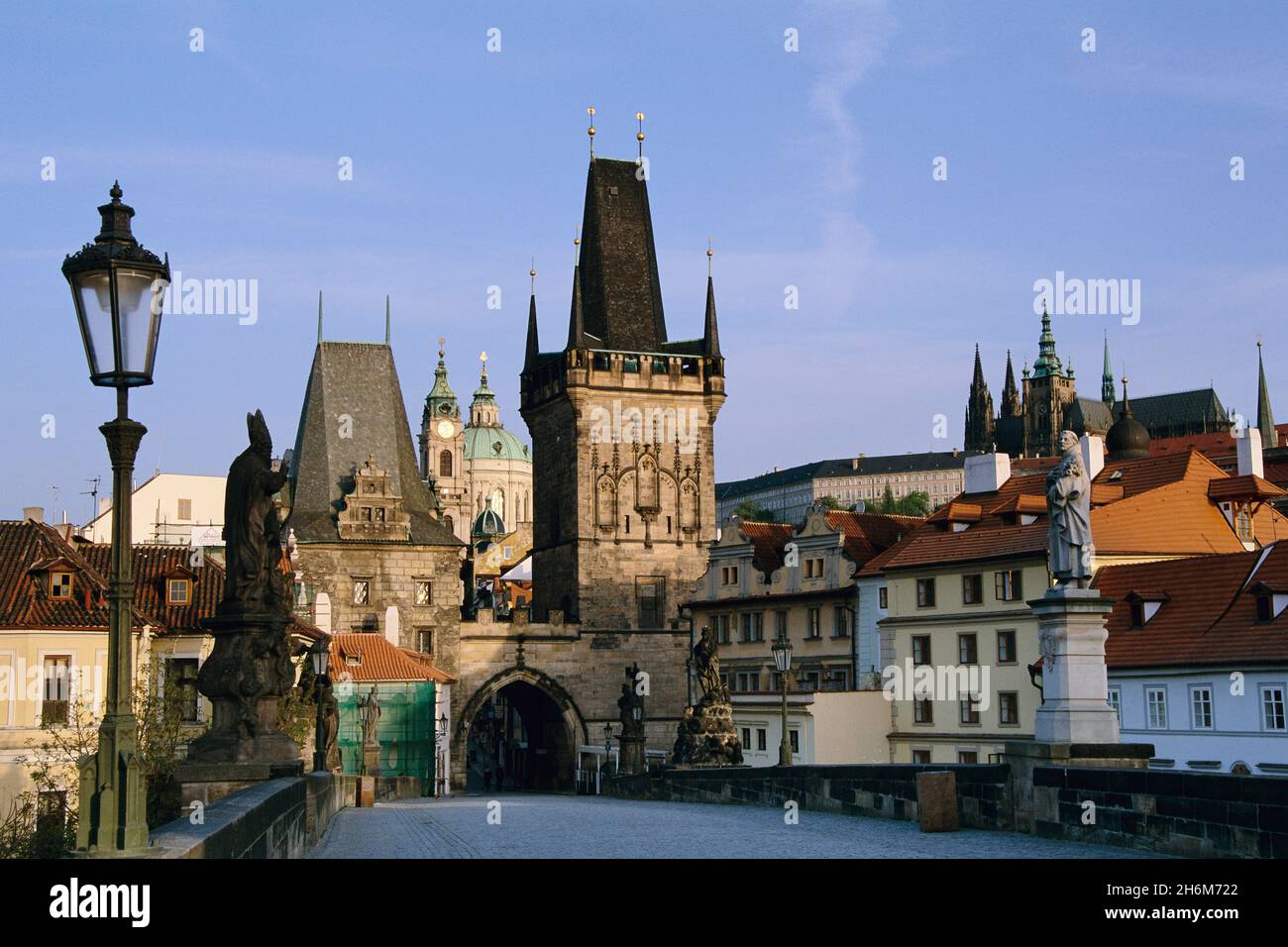 Le Pont Charles, Prague, République Tchèque Banque D'Images