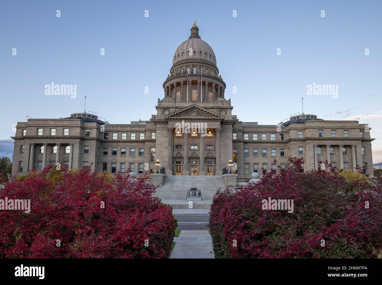 Bâtiment du Capitole de l'État de l'Idaho dans le centre-ville de Boise, Idaho. Banque D'Images