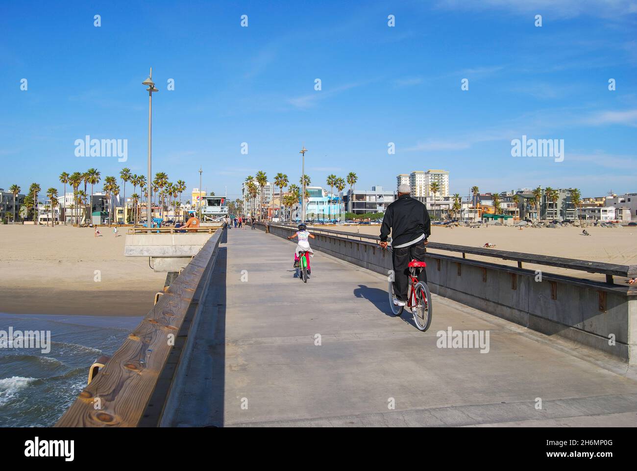 Jetée de Venice, Venice Beach, Los Angeles, Californie, États-Unis d'Amérique Banque D'Images
