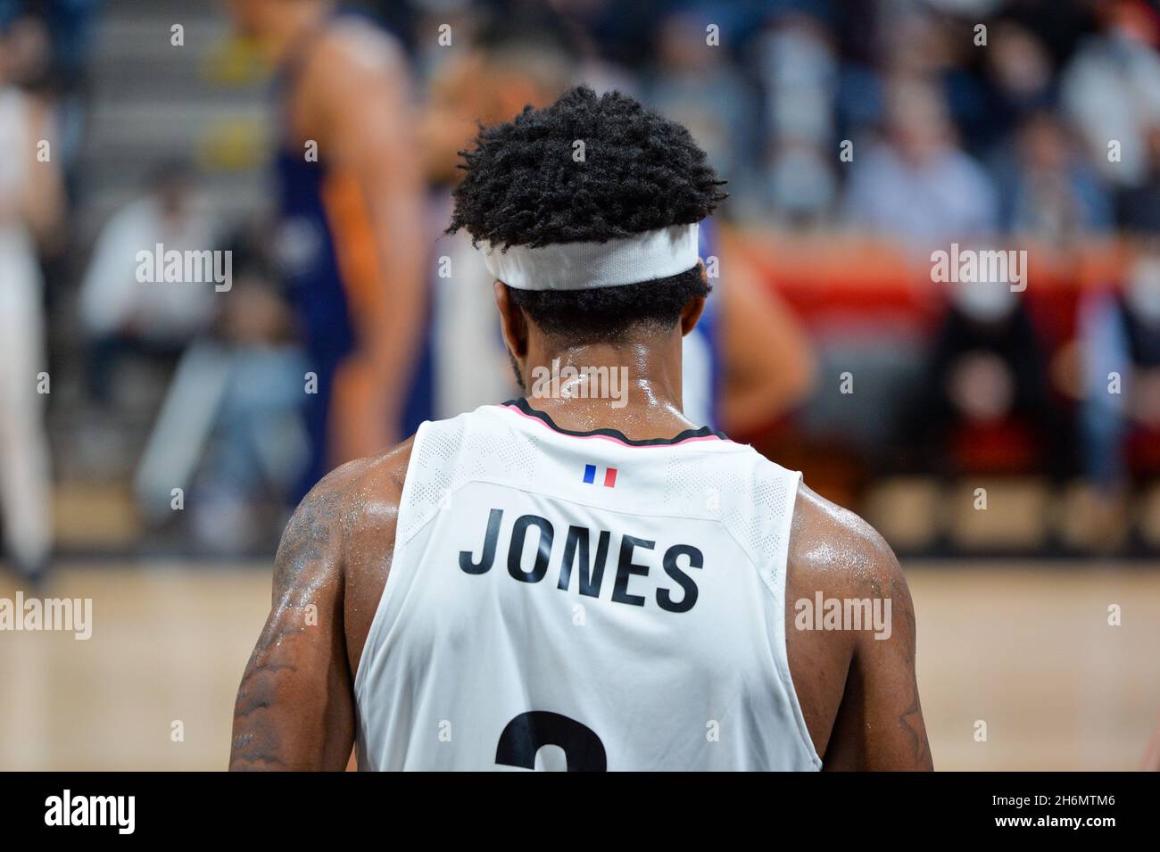 Lyon, France.16 novembre 2021.Lyon, France, 16 novembre 2021 Chris Jones (3 LDLC ASVEL) pendant le jeu de la saison régulière Euroligue Turkish Airlines Round 10 entre LDLC ASVEL Lyon-Villeurbanne et Real Madrid à l'Astroballe Arena de Villeurbanne, France.Lyubomir Domozetski/SPP crédit: SPP Sport Press photo./Alamy Live News Banque D'Images