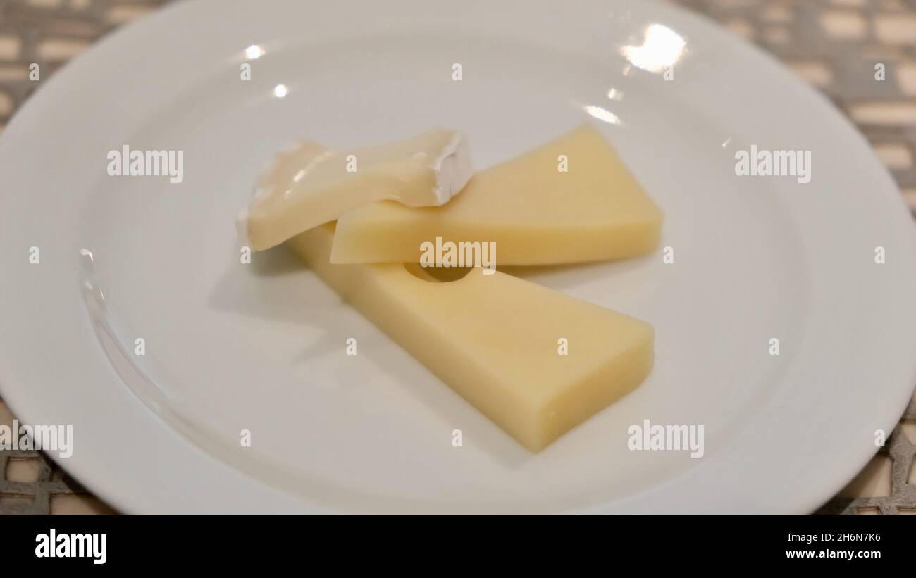 Assiette de fromages Banque D'Images