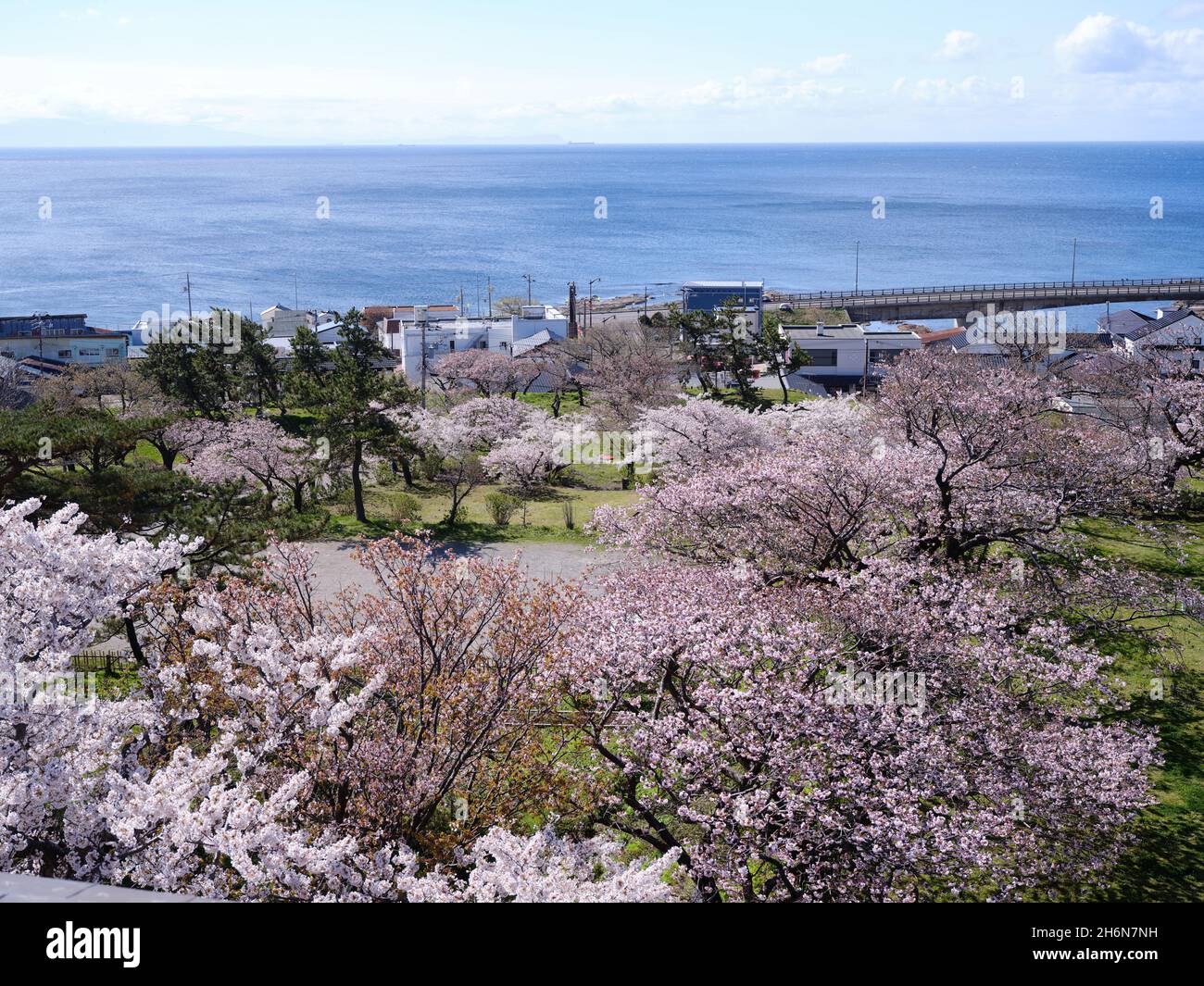 Matsumae castle matsumae hokkaido japan Banque de photographies et d