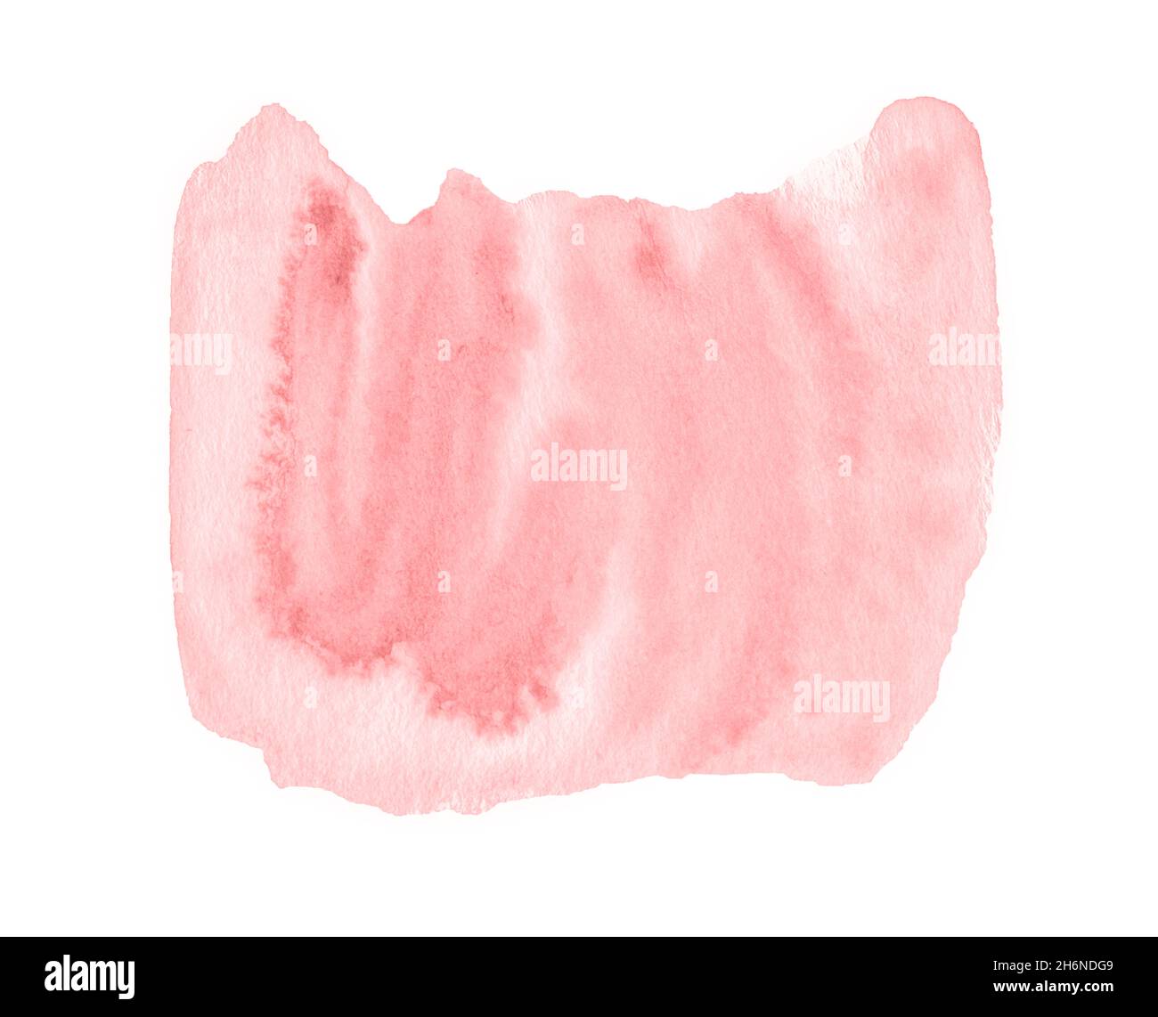 Taches d'aquarelle rose pastel, arrière-plan abstrait pour le design. Banque D'Images