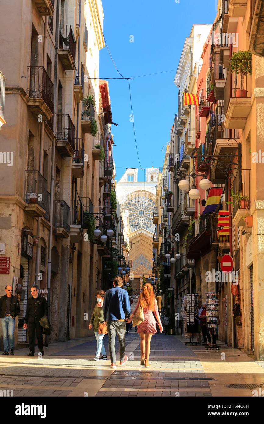 Tarragone, Costa Dorada, Catalogne, Espagne. Banque D'Images