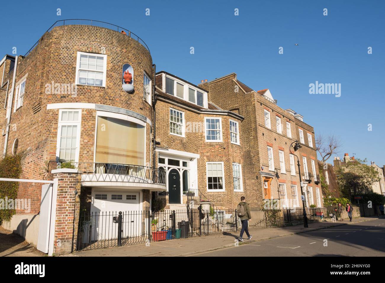 Said House, Upper Mall, Chiswick, sud-ouest de Londres, Angleterre,ROYAUME-UNI Banque D'Images