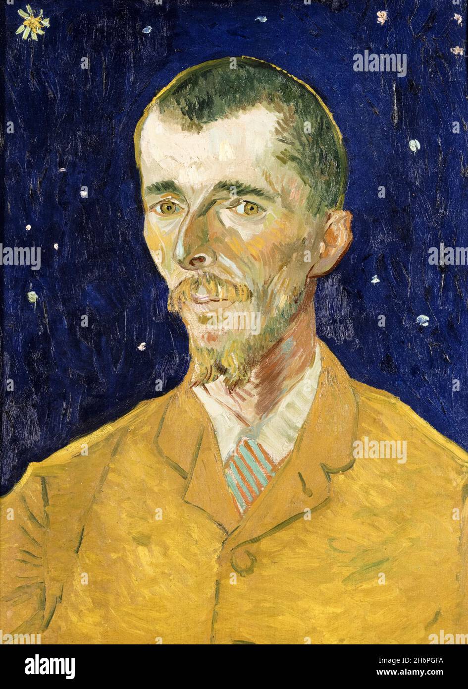 Eugène Boch (1855-1941), peintre belge, portrait peint par Vincent van Gogh, 1888 Banque D'Images