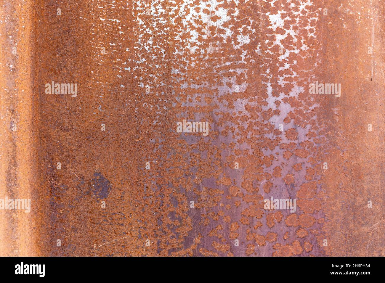 Ancienne surface métallique en acier rouillé, texture métallique oxydée. Banque D'Images