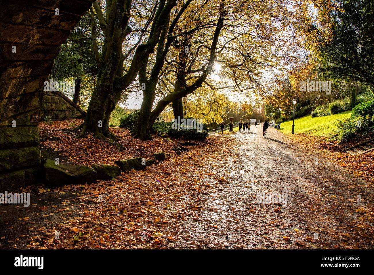 Automne à Avenham Park, Preston, Lancashire, Royaume-Uni. Banque D'Images