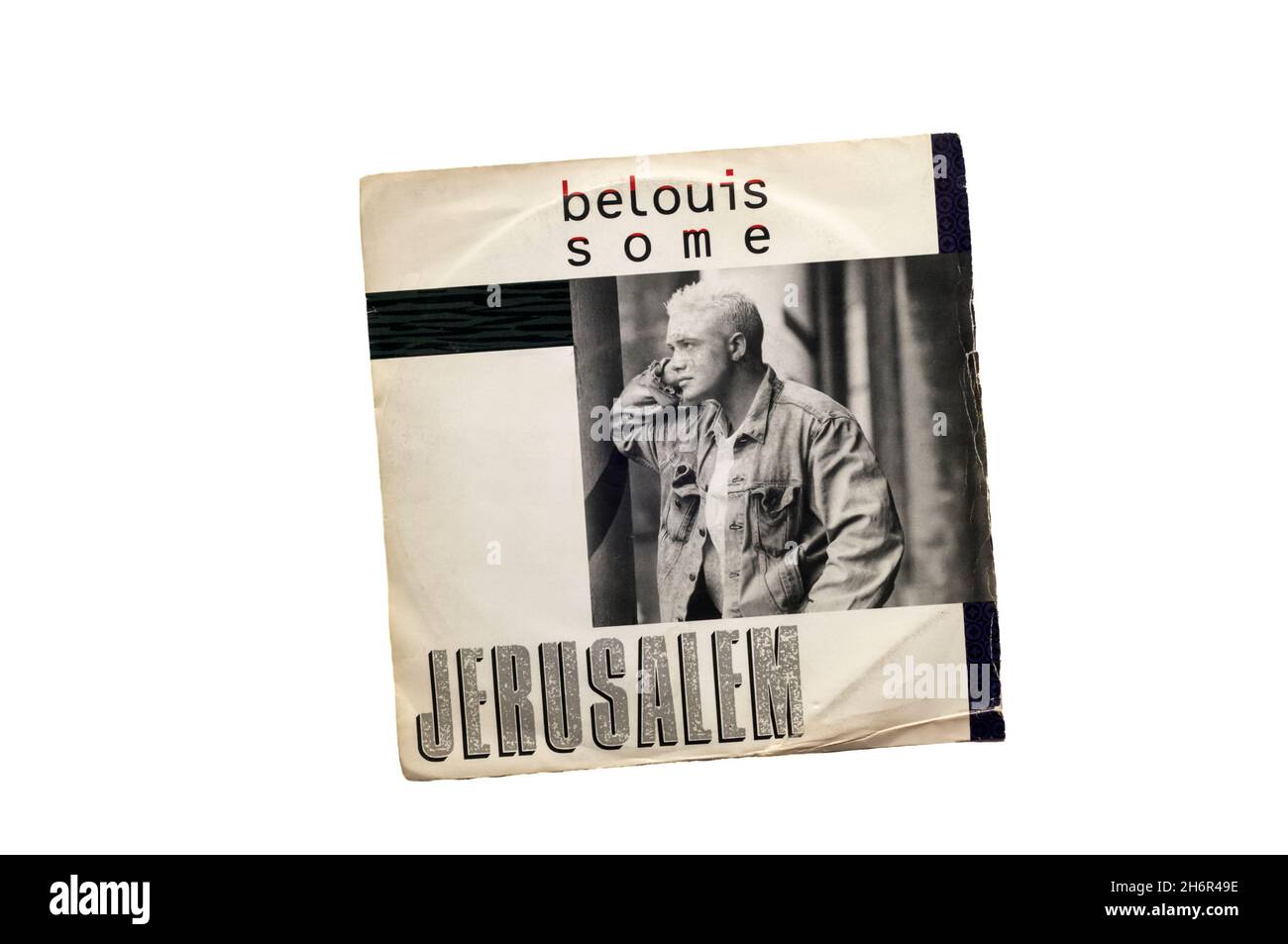 Quatrième et dernier single de l'artiste britannique Belouis some, sorti en 1986 du premier album studio some People. Banque D'Images