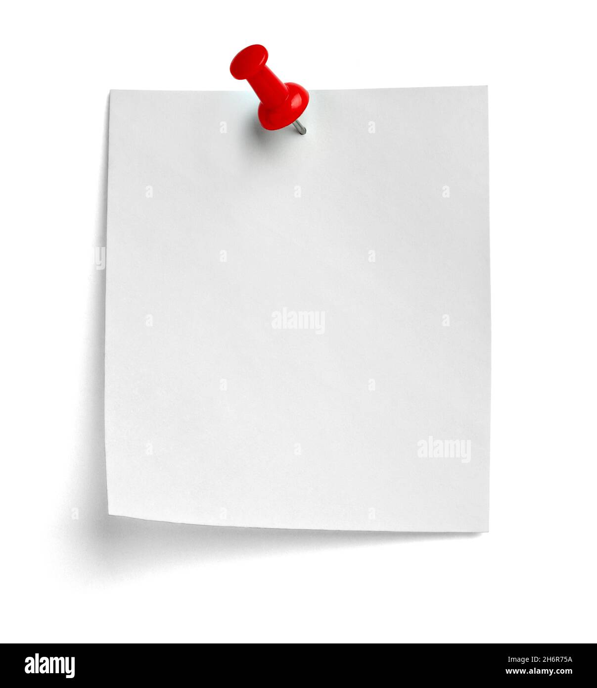 notez le message « punaise » sur papier rouge blanc noir Banque D'Images