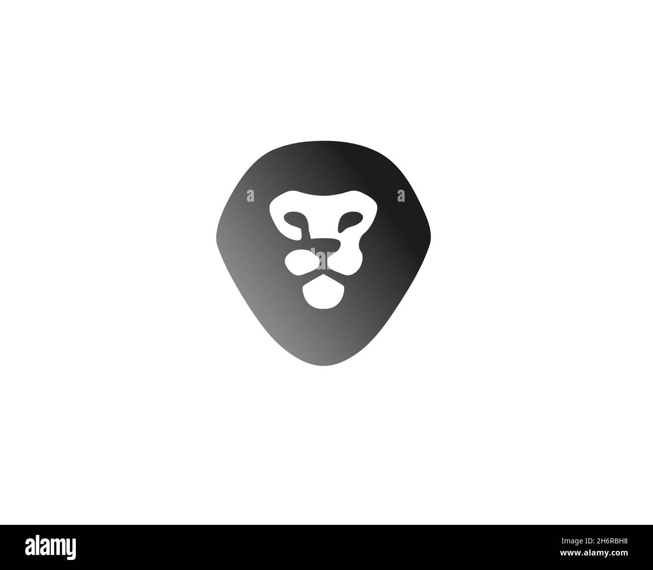 Illustration de la conception du symbole vectoriel du logo Creative Lion Head Illustration de Vecteur