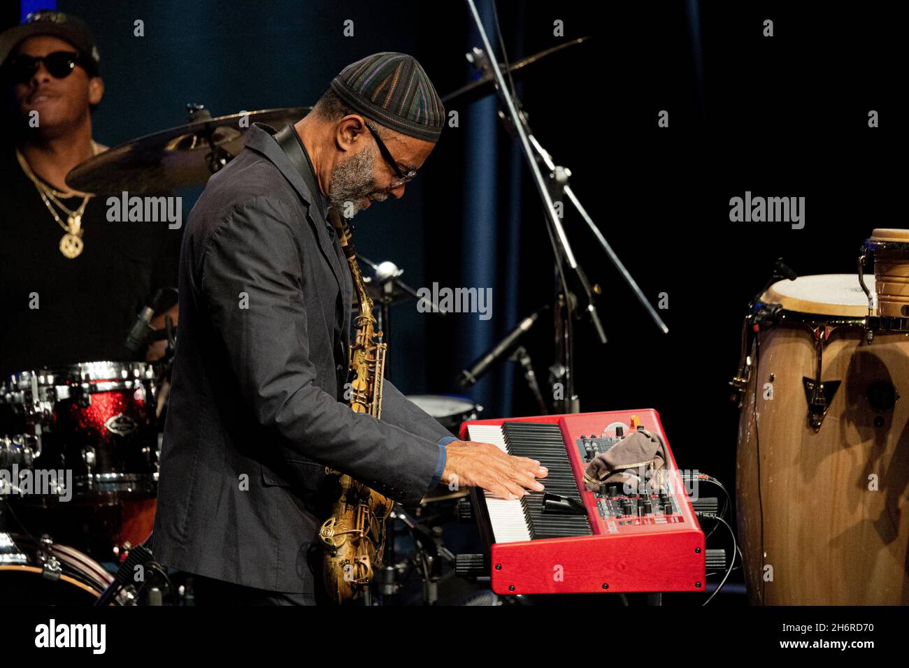 Milan Italie 16 novembre 2021 Kenny Garrett avec son groupe - Live at Blue Note Club © Andrea Ripamonti / Alay Banque D'Images Milan Italie 16 novembre 2021 Kenny Garrett avec son groupe - Live at Blue Note Club © Andrea Ripamonti / Alay Banque D'Images