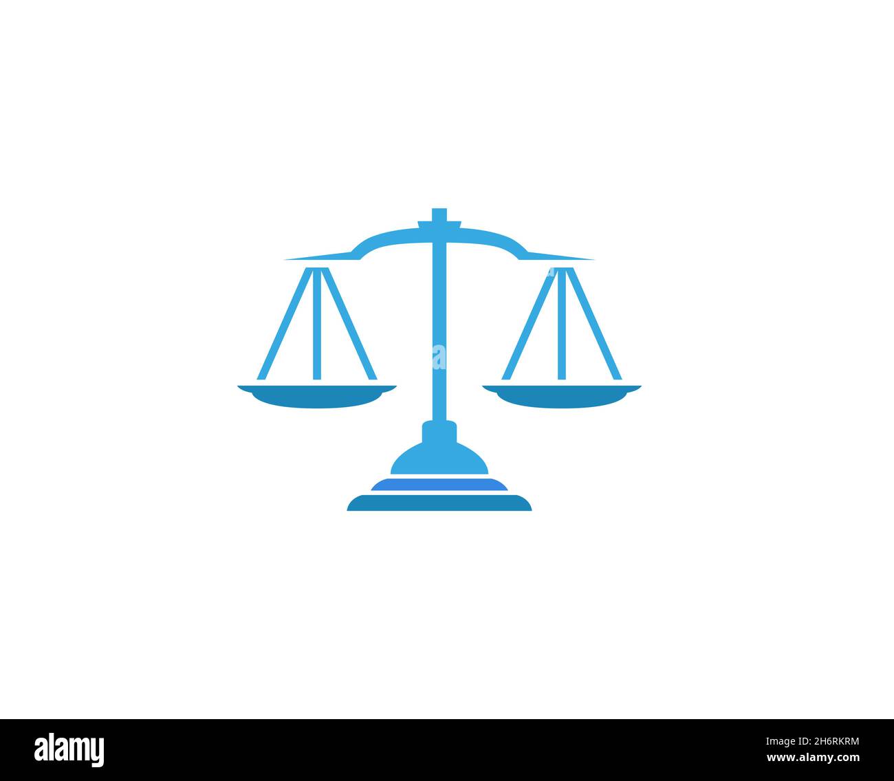 Créatif Résumé Bleu échelles Justice Loi logo Design symbole vectoriel Illustration Illustration de Vecteur