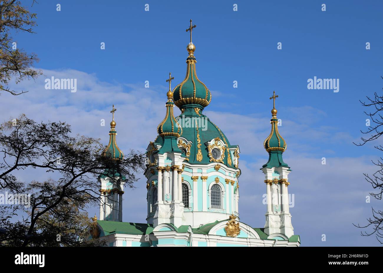 Église Saint Andrews à Kiev Banque D'Images