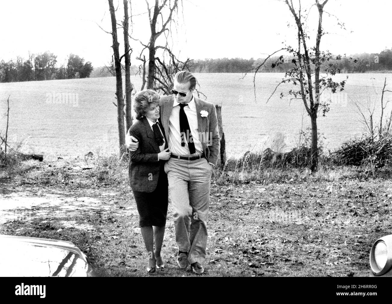 Mary Kay place, William Hurt, sur le tournage du film, « The Big Chill », Columbia Pictures, 1983 Banque D'Images