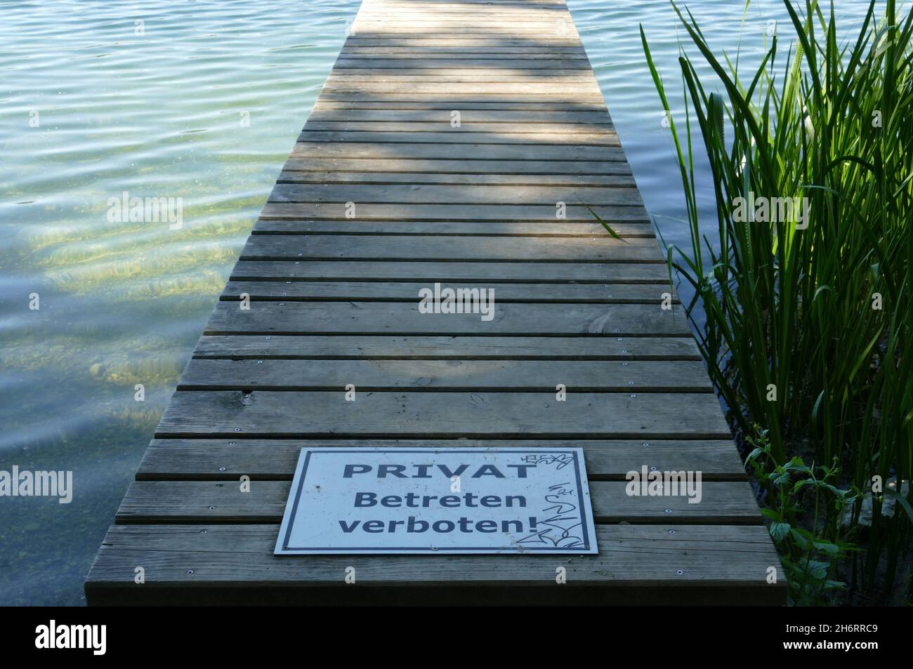 Terrain privé, stade d'atterrissage privé. Banque D'Images
