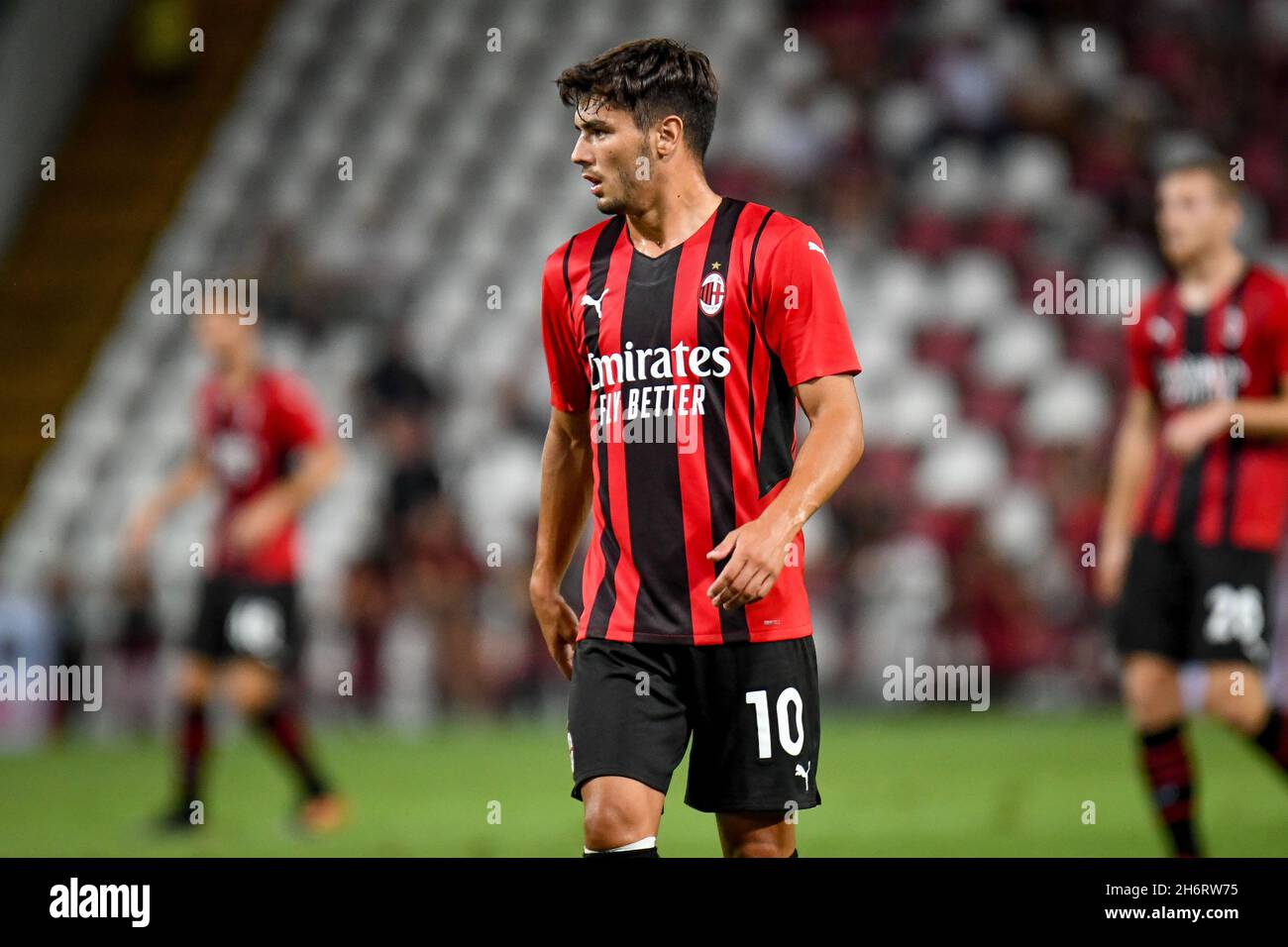 Trieste, Italie. 14 août 2021. Brahim Diaz (Milan) portrait pendant l'AC Milan vs Panathinaikos FC, match de football amical à Trieste, Italie, août 14 2021 crédit: Agence de photo indépendante/Alamy Live News Banque D'Images