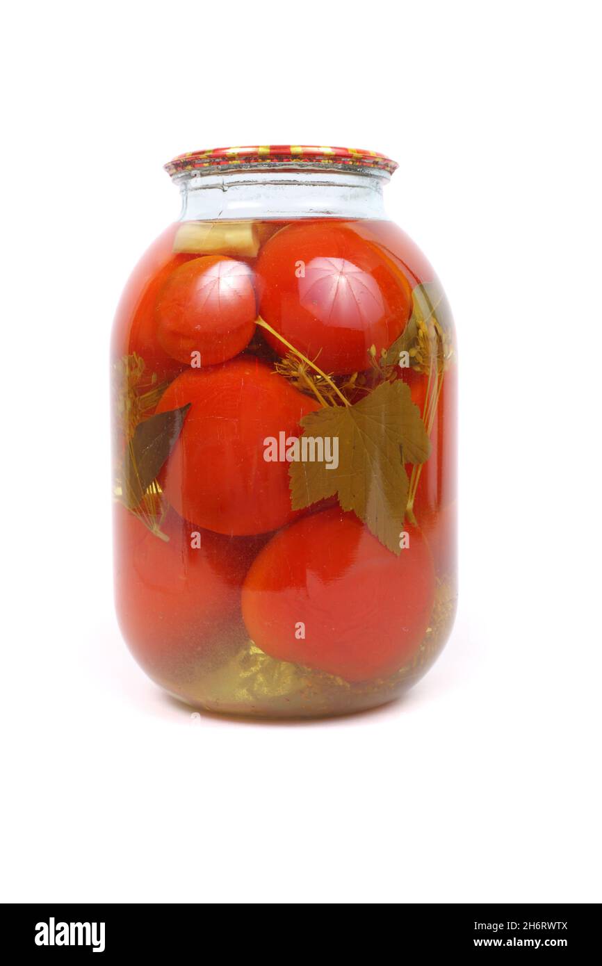 tomates marinées prêtes pour l'hiver Banque D'Images