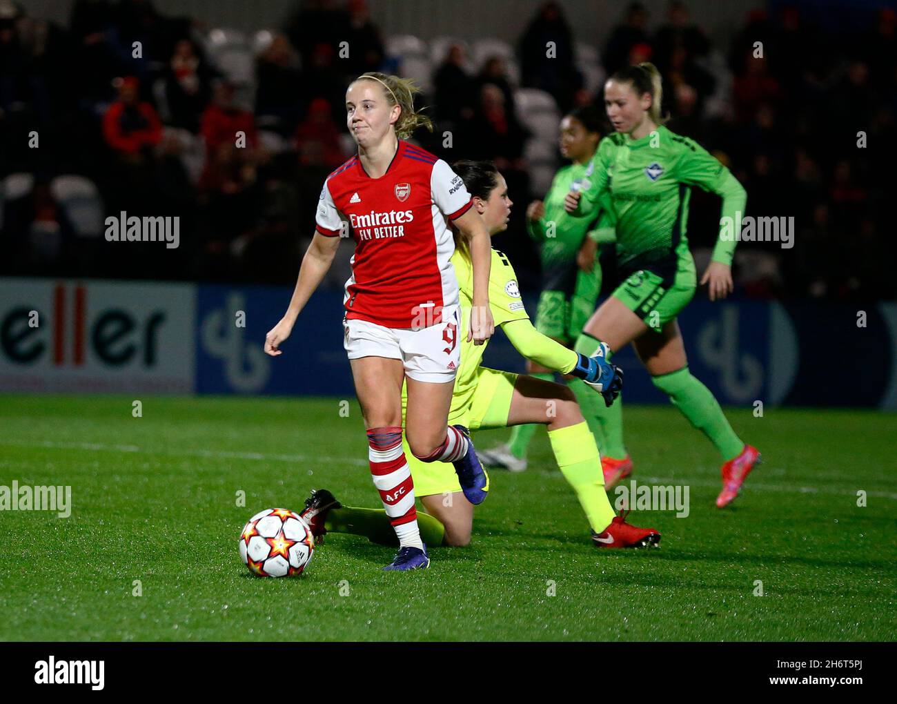 Borehamwood, Royaume-Uni.17 novembre 2021.BOREHAMWOOD, ANGLETERRE - NOVEMBRE 17 : Beth Mead d'Arsenal pendant la Ligue des femmes Champion Groupe C entre les femmes Arsenal et HB Køge femmes à Meadow Park le 17 novembre 2021 à Borehamwood, Angleterre crédit: Action Foto Sport/Alay Live News Banque D'Images