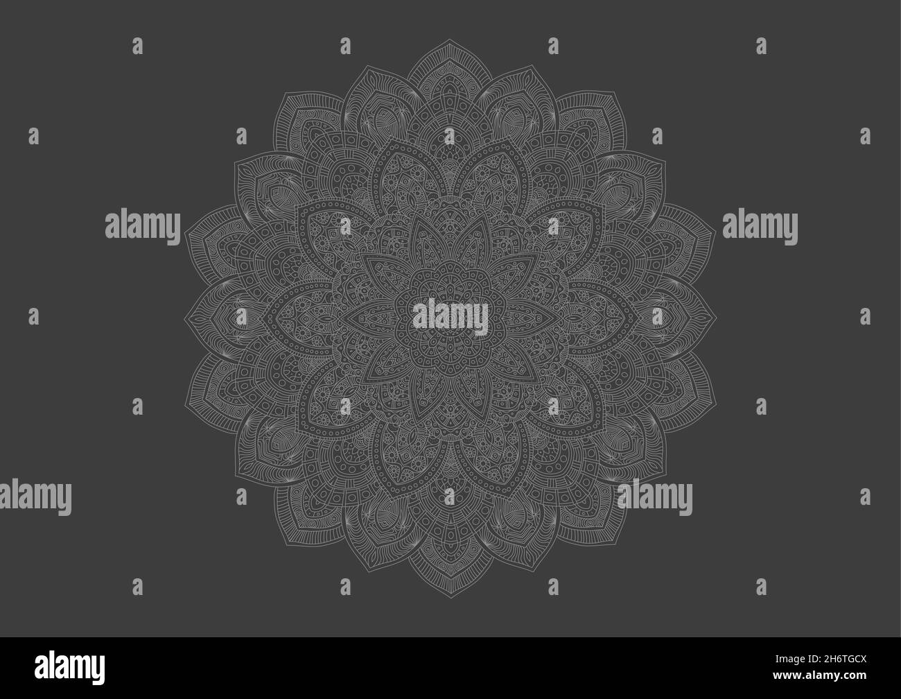 Mandala vector indian Graphic design. Décoration fleur indienne. Vecteur d'élément de conception de cahier de coloriage. Illustration de Vecteur