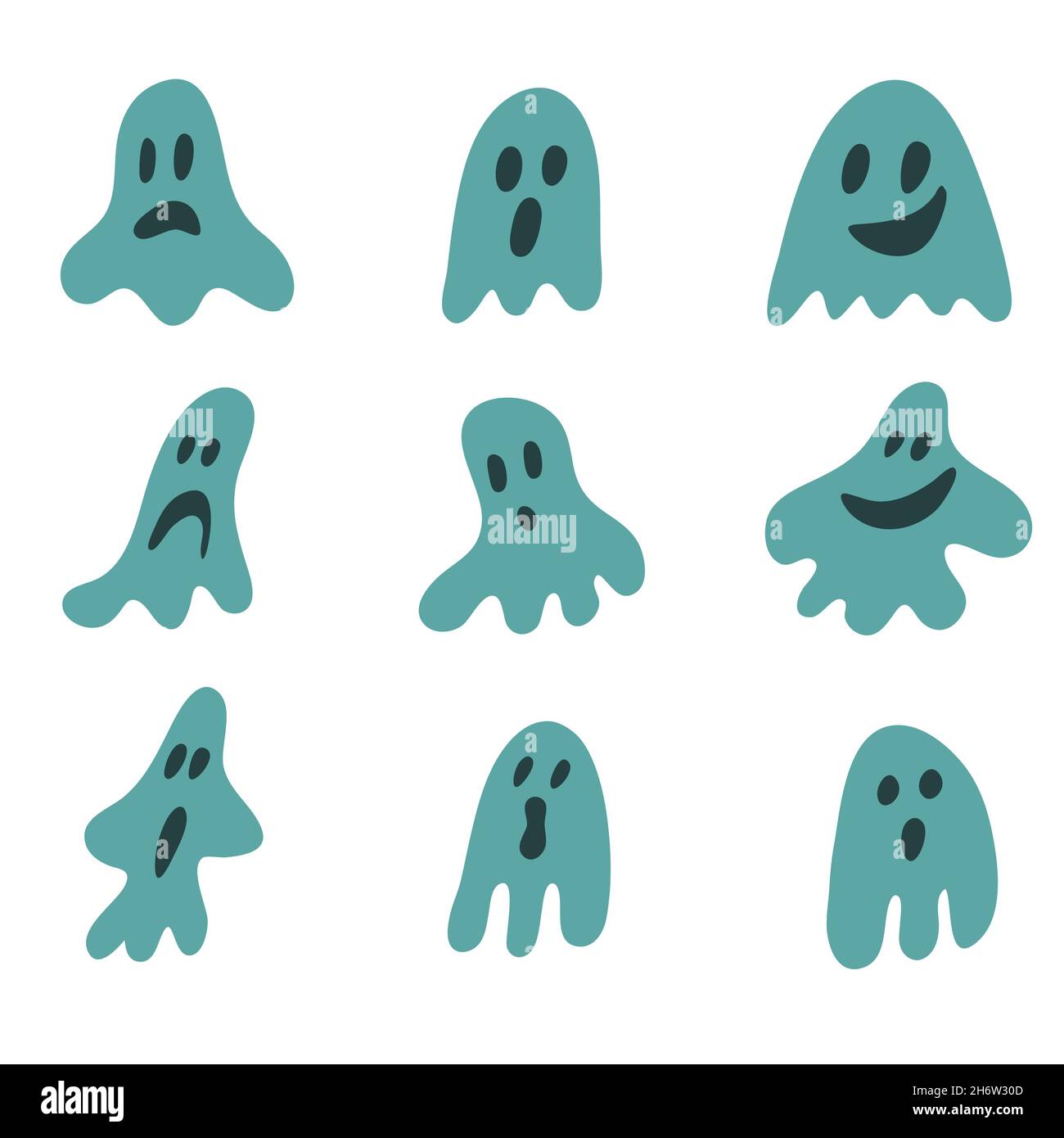 Fantômes de dessin animé Banque de photographies et d'images à haute  résolution - Alamy