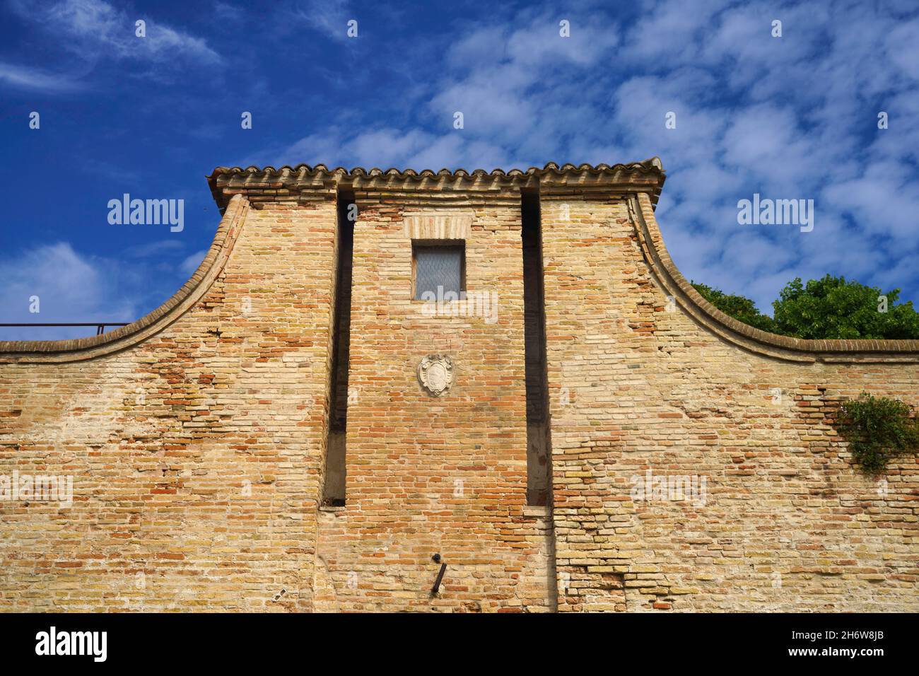 Château historique de Fano, province de Pesaro e Urbino, Marche, Italie Banque D'Images