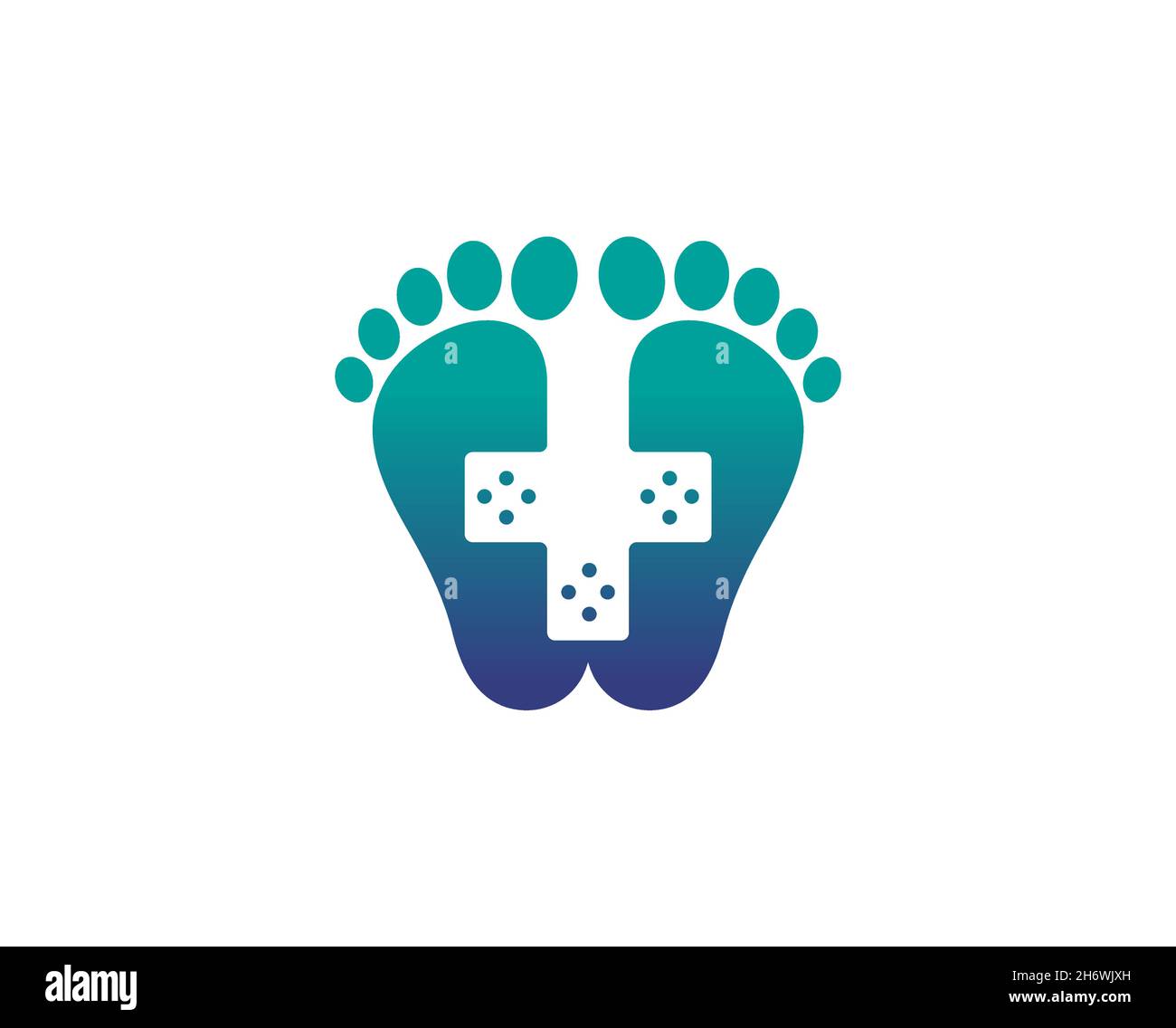 Création foot Medical Hospital logo Design Vector Symbol Illustration Illustration de Vecteur