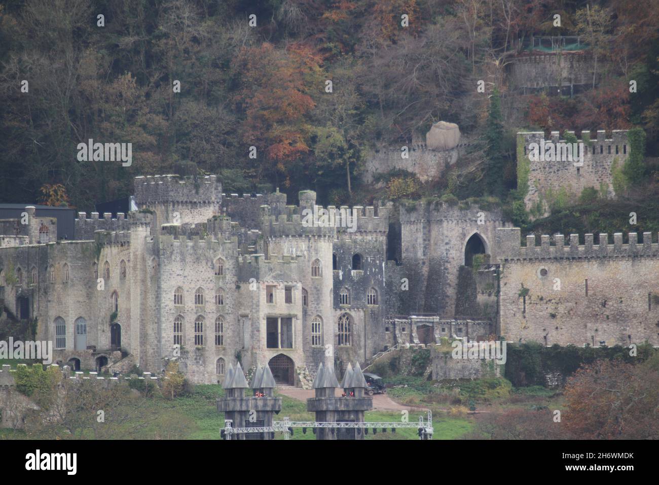 Je suis une célébrité du château de Gwych 2021 Banque D'Images