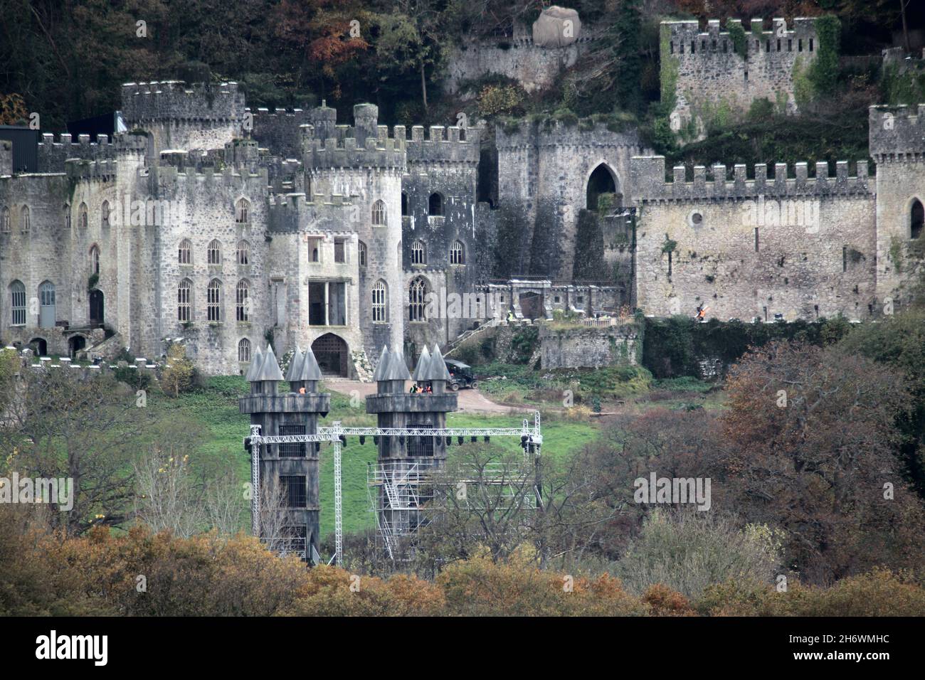 Je suis une célébrité du château de Gwych 2021 Banque D'Images