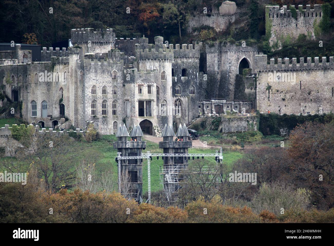 Je suis une célébrité du château de Gwych 2021 Banque D'Images