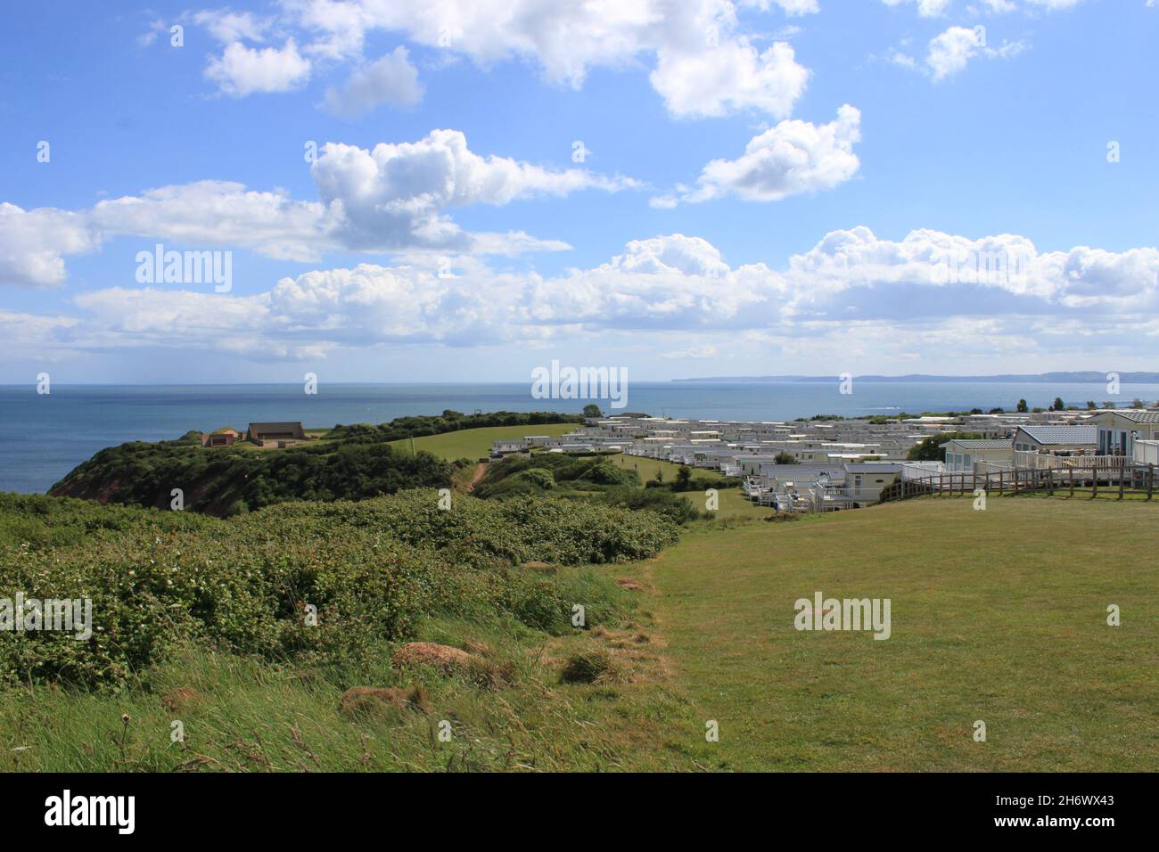 Le chemin de la côte sud-ouest de l'Angleterre.Devon du Sud.Angleterre.ROYAUME-UNI Banque D'Images