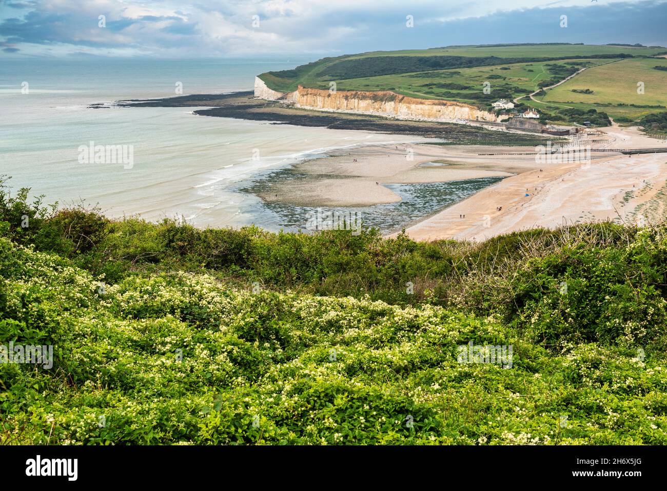 Parc national Seven Sisters et rivière Cuckmere dans l'est du Sussex, en Angleterre Banque D'Images