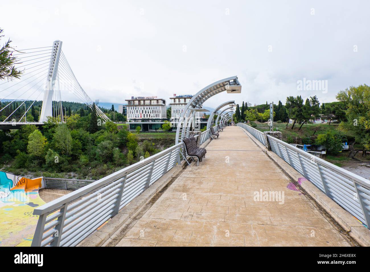 Pont de Moscou, Podgorica, Monténégro, Europe Banque D'Images