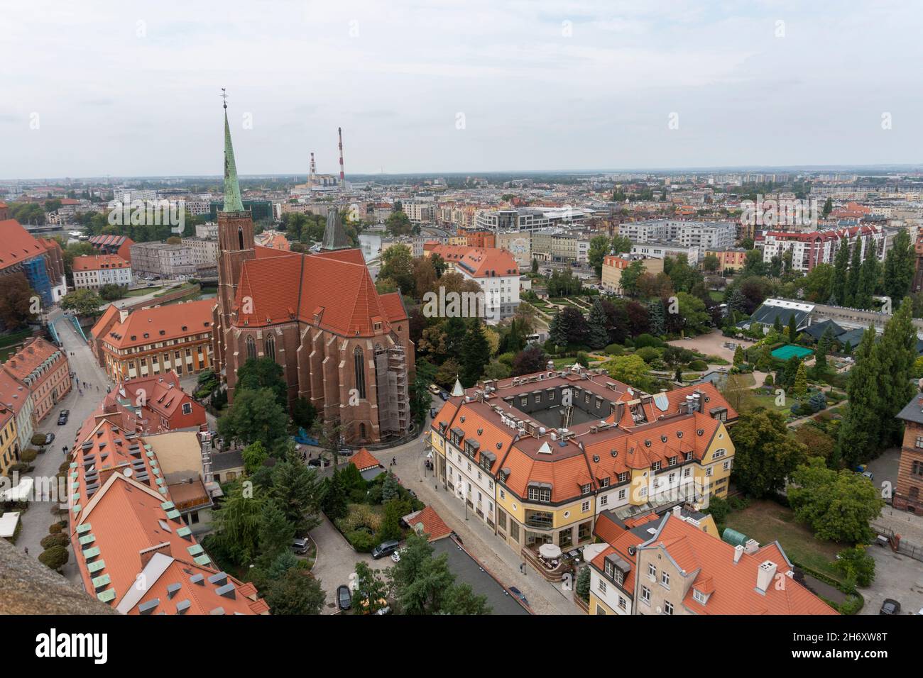 Breslavia, Wroclaw, Pologne - paysage Banque D'Images